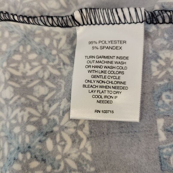 Zac & Rachel Long sleeve blue/aqua blouse small NWT - Picture 4 of 5